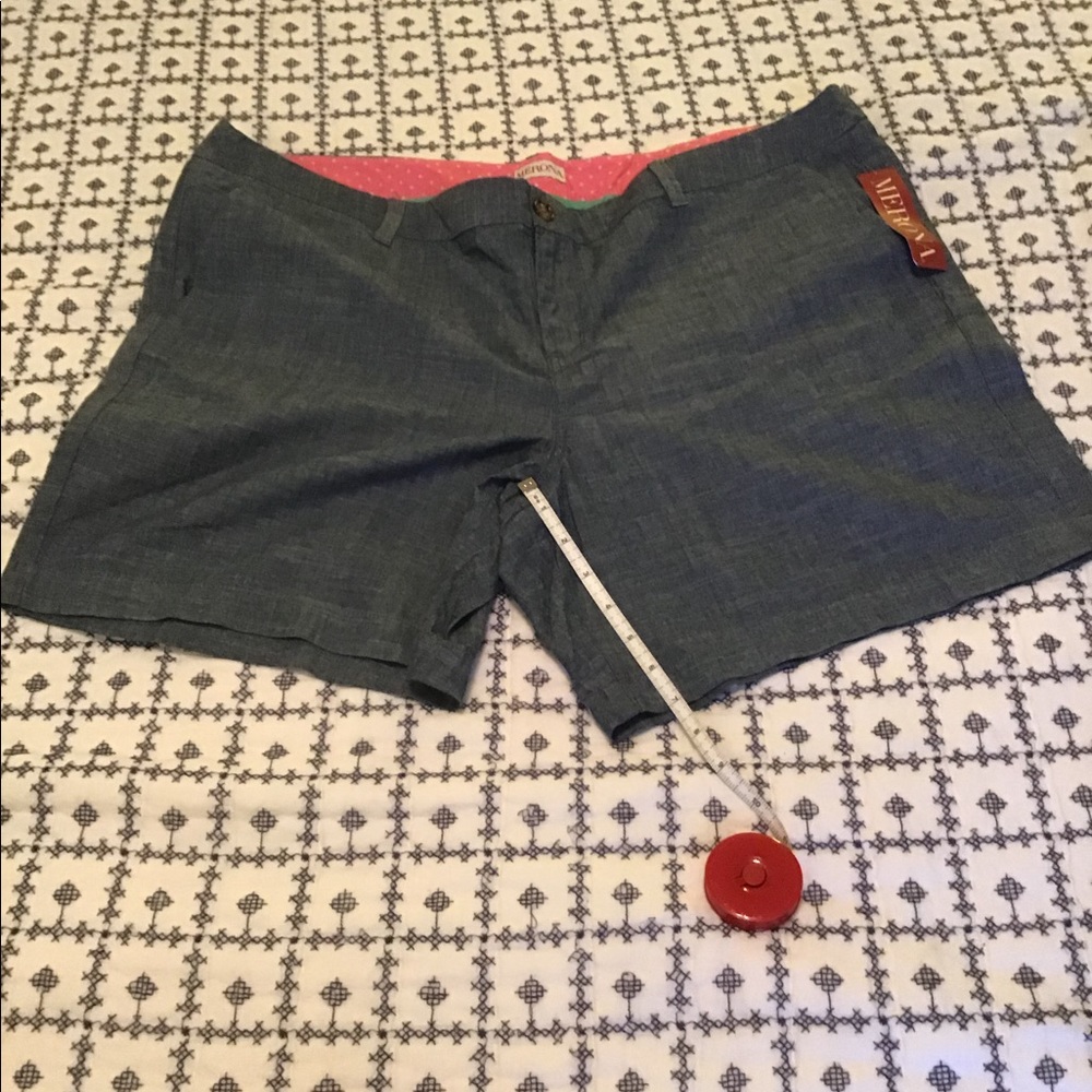 Merona chambray shorts size 18